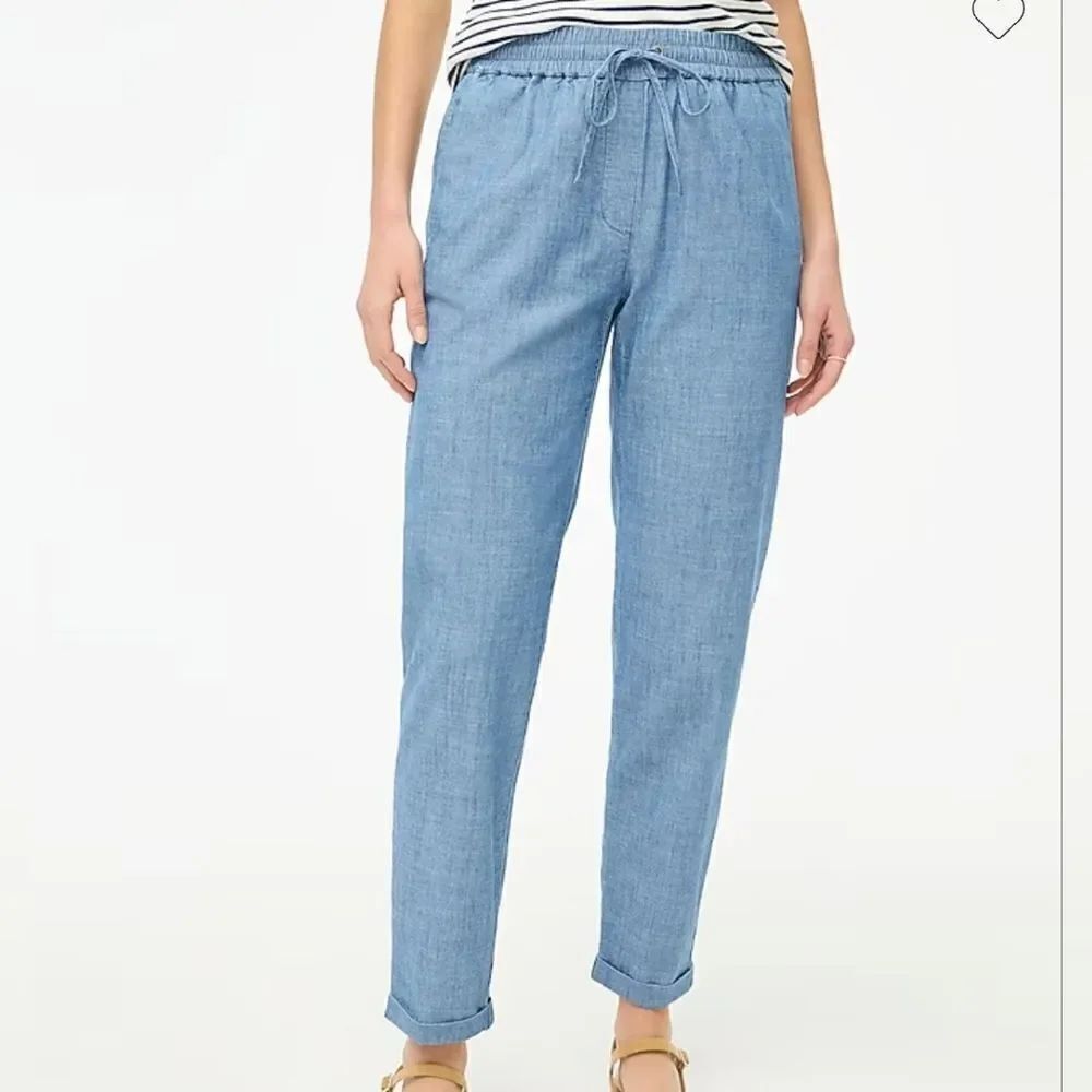 J. Crew Chambray drawstring pant, size 4